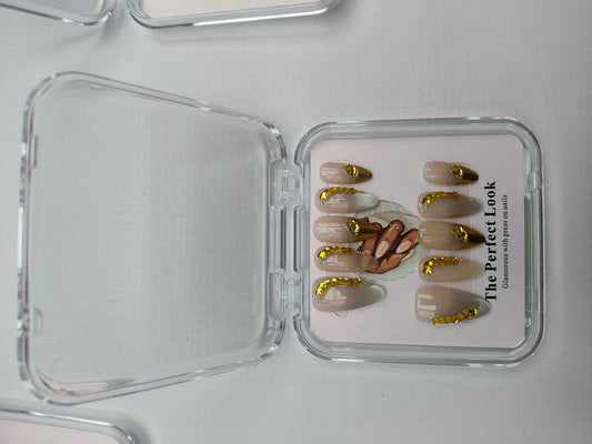 Pink ombre catseye polish