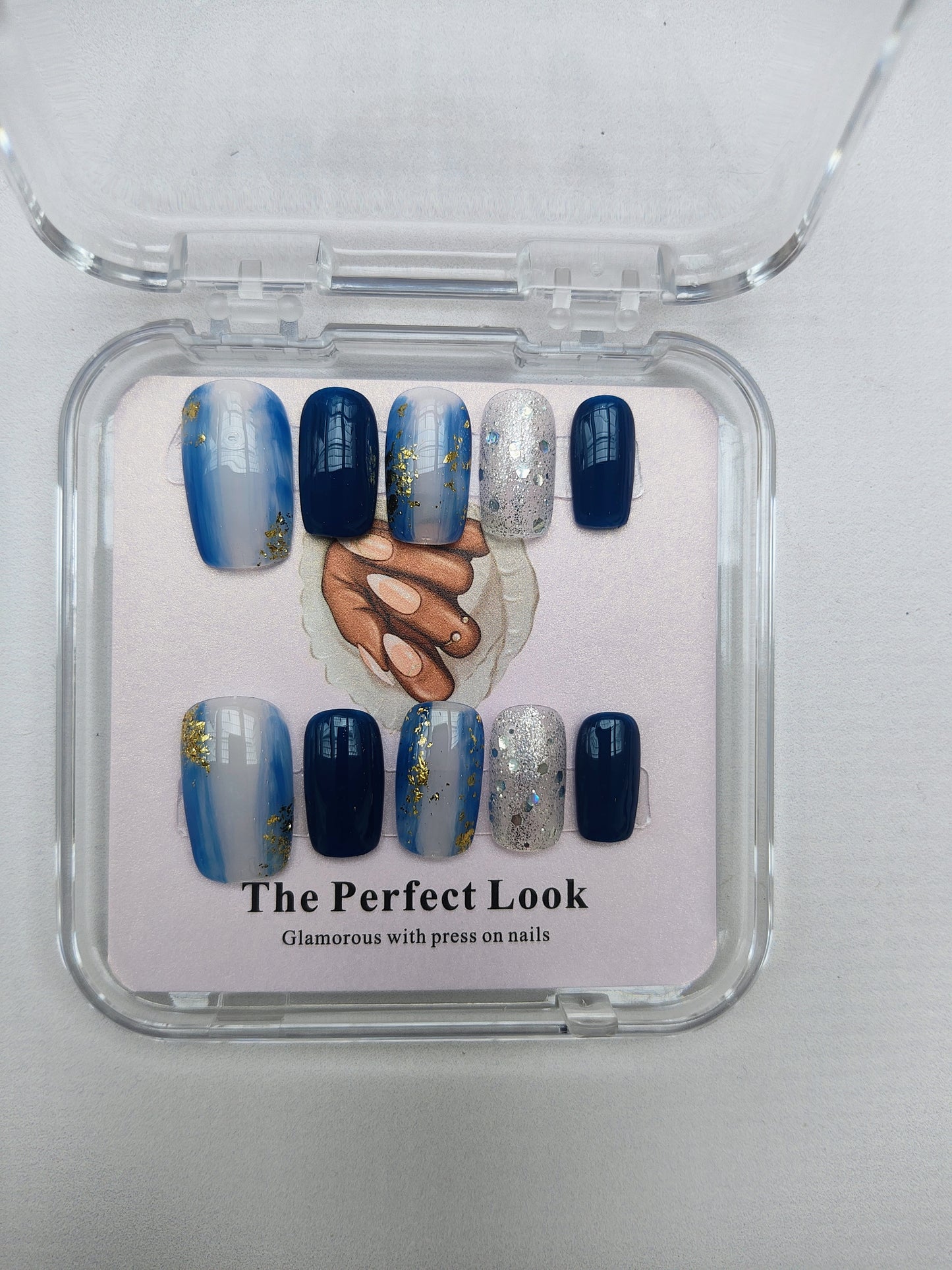Blue sapphire nails