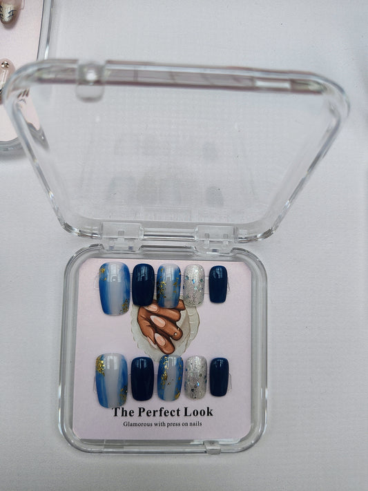 Blue sapphire nails