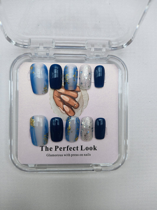 Blue sapphire nails