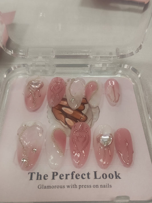 Sweet heart nails
